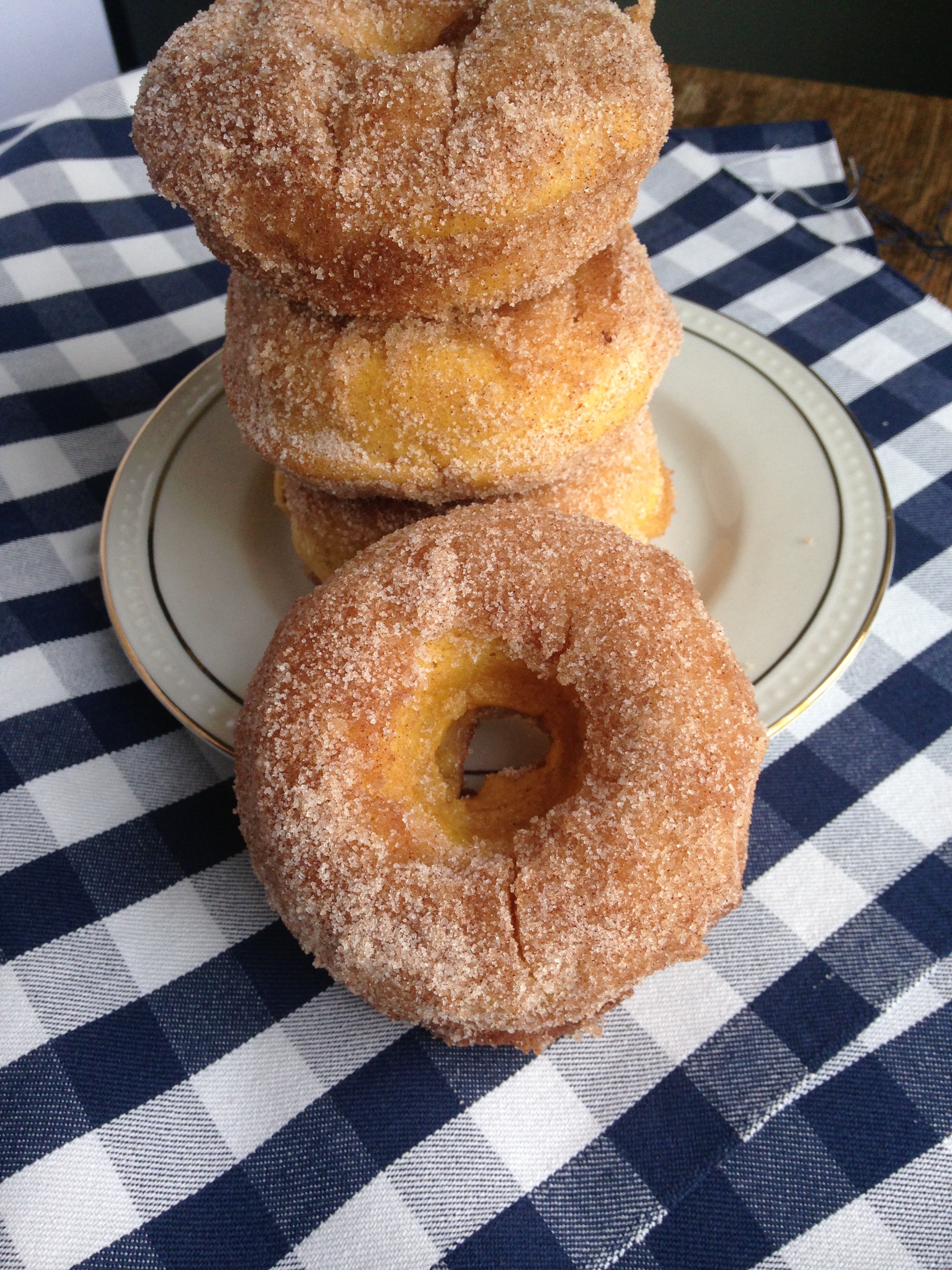 Baked Pumpkin Cinnamon & Sugar Donuts