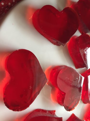 Valentine's Jello Jiggler Hearts