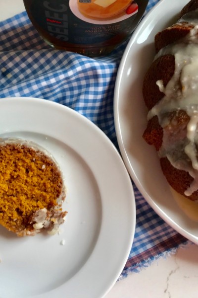 Pumpkin Cake with Maple Glaze