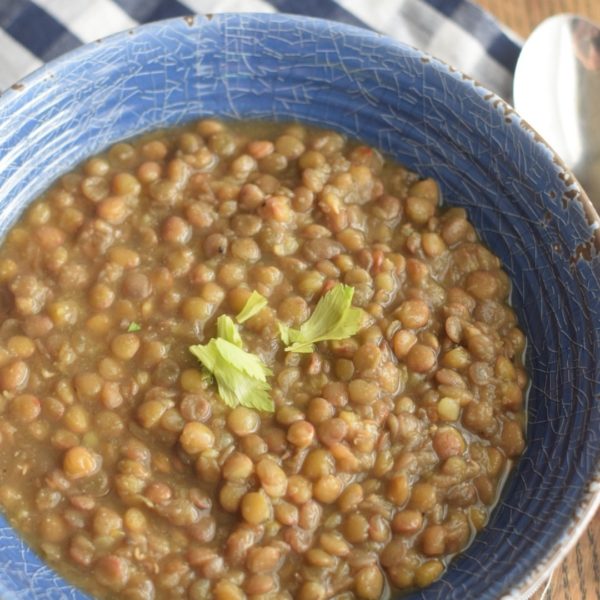 Quick and Easy Lentil Soup | The Gingham Apron