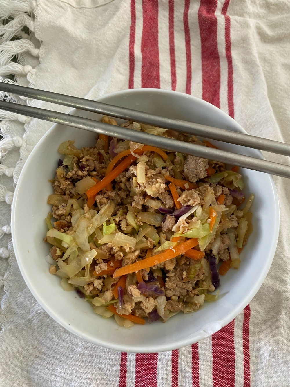 Egg Roll In a Bowl (Keto, Low-Carb) | The Gingham Apron