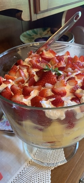 Strawberry Shortcake with Angel Food Cake - Joyous Apron